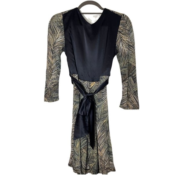 BCBGMAXAZRIA Short Navy Blue Multi-Color Dress - Size XS - Picture 2 of 2